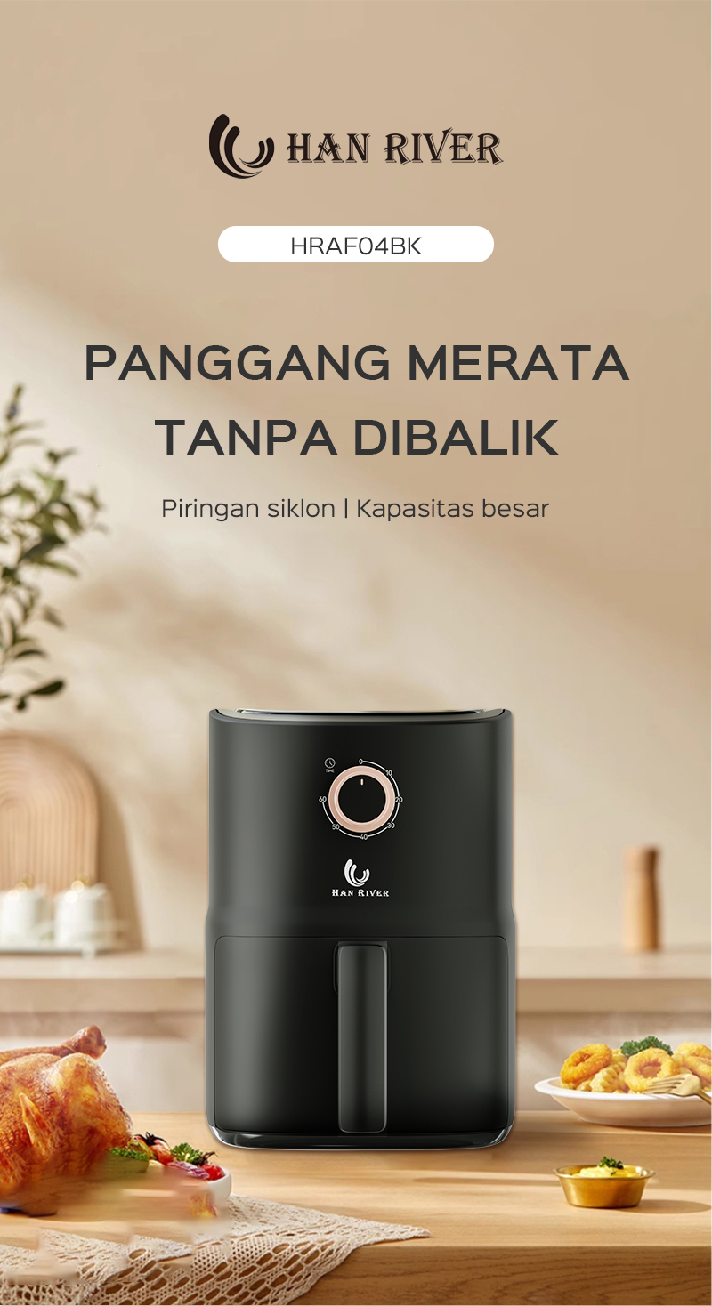 Jual [Pengiriman dari Banjarmasin]HAN RIVER Air Fryer 3.5L Air Fryer