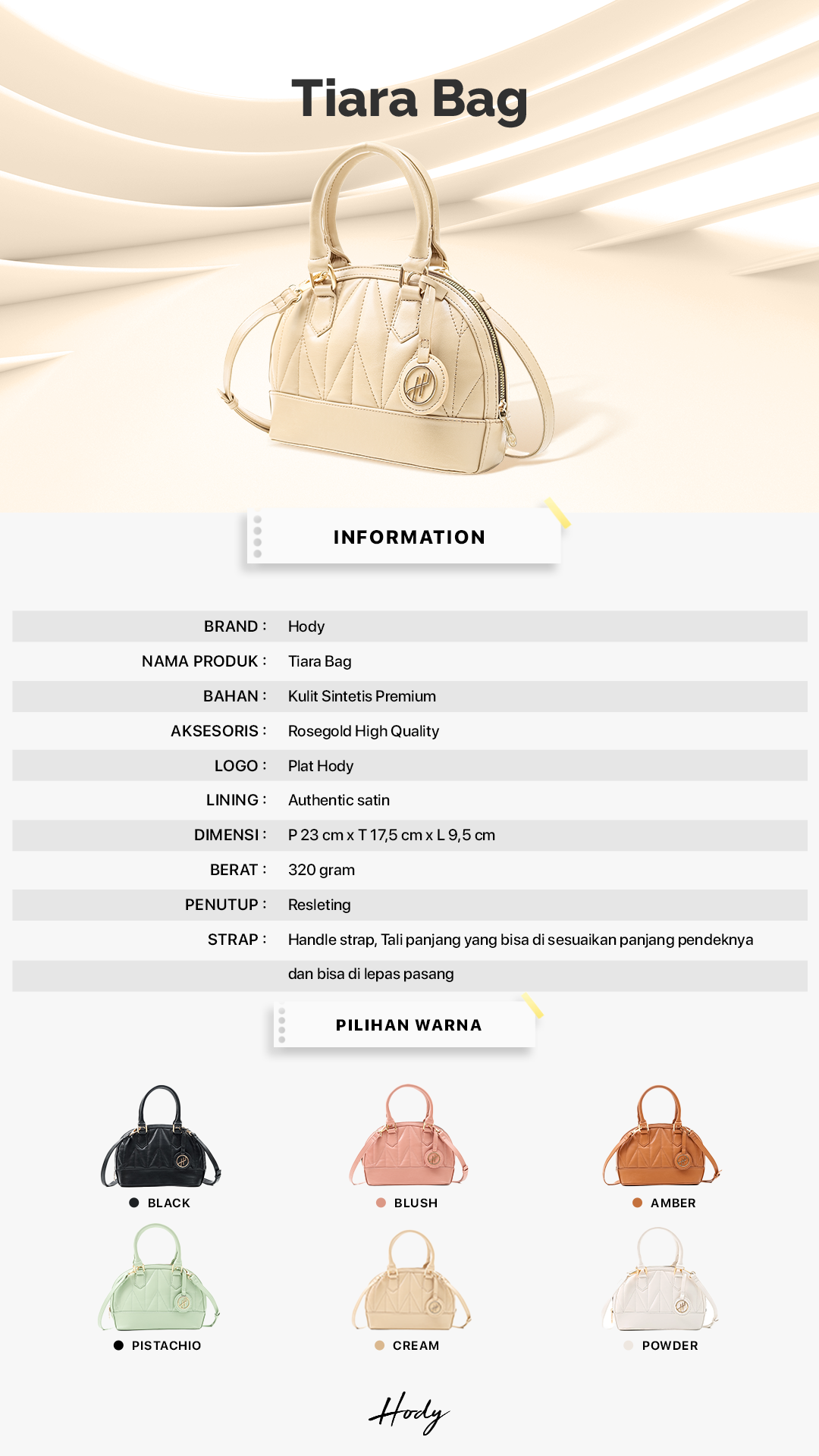 Jual Hody - Tas Selempang Wanita Tas Tangan Fashion Handbag Sling Bag