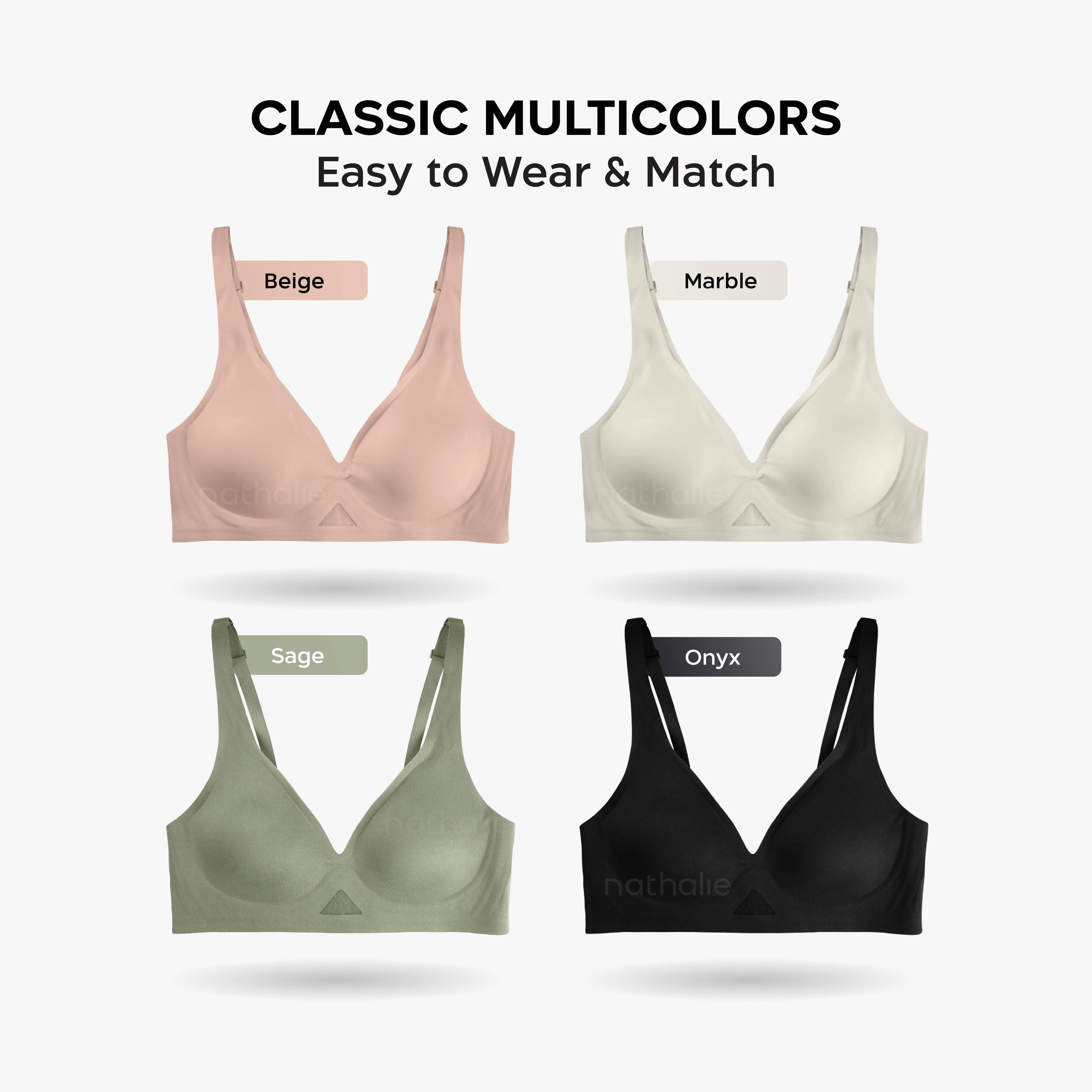 Nathalie Wireless Seamless Bra BH Seemles Premium Tanpa Kawat Kait 2 B