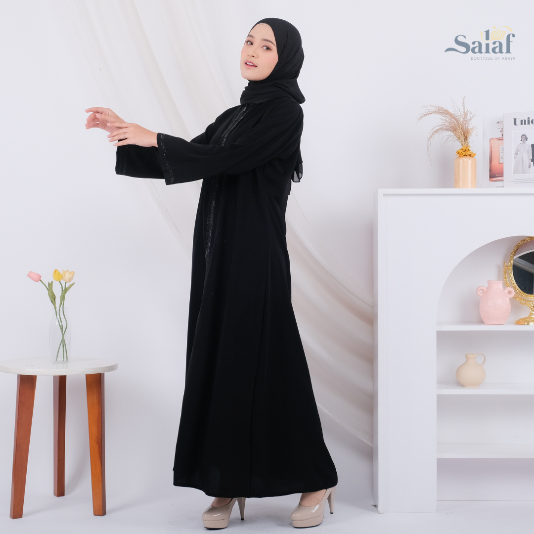 Jual Abaya Ziper Black | by Salaf Boutique Official Shop | Shopee Indonesia