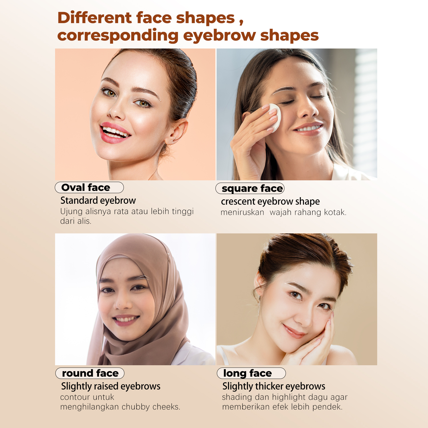 Jual MUSIC FLOWER 4-in1 Fascinated Eyebrow & Eyeliner Cream Powder 24H ...