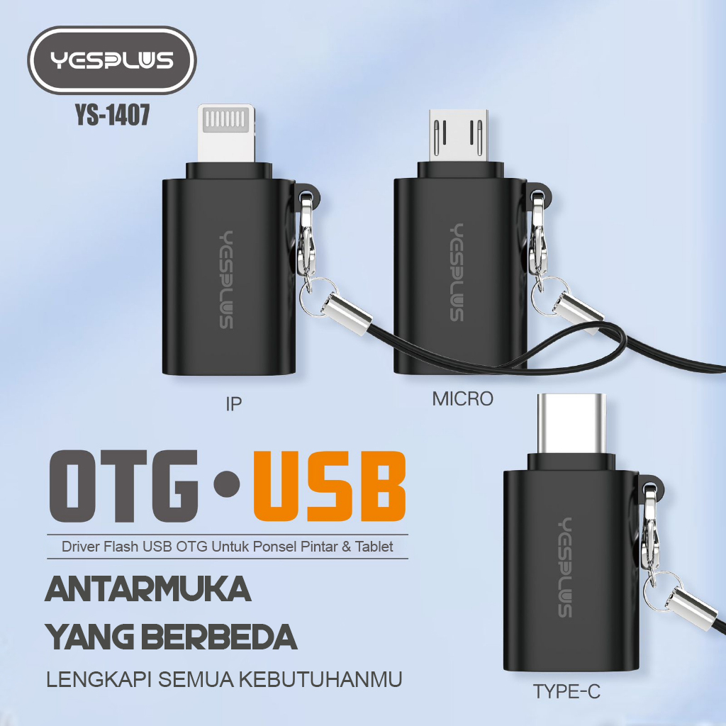 Jual Otg USB YESPLUS YS-1407 Flash Driver For Smart Phone For Micro ...