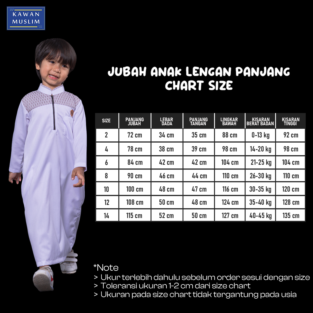 Jual Kawan Muslim Jubah Anak Gamis Anak Laki Laki Motif Lengan