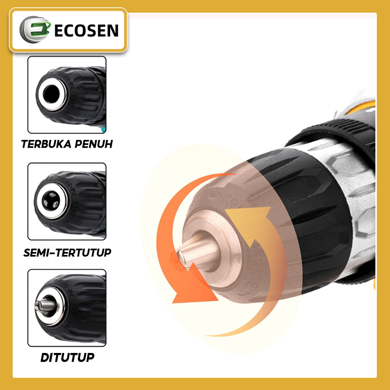 Jual ECOSEN 198Vf Mesin Bor Impact Drill (Tanpa Kabel) Bor Tanpa Kabel ...
