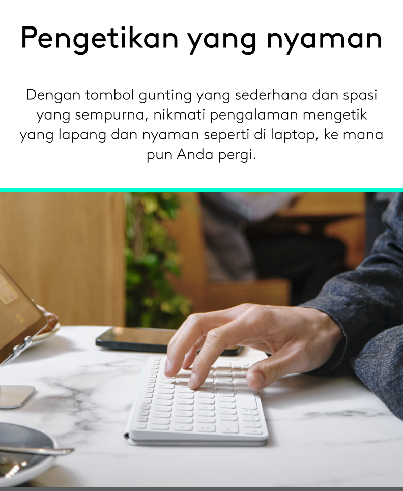 Jual Logitech Keys-To-Go 2 Keyboard Bluetooth, Wireless (Nirkabel ...