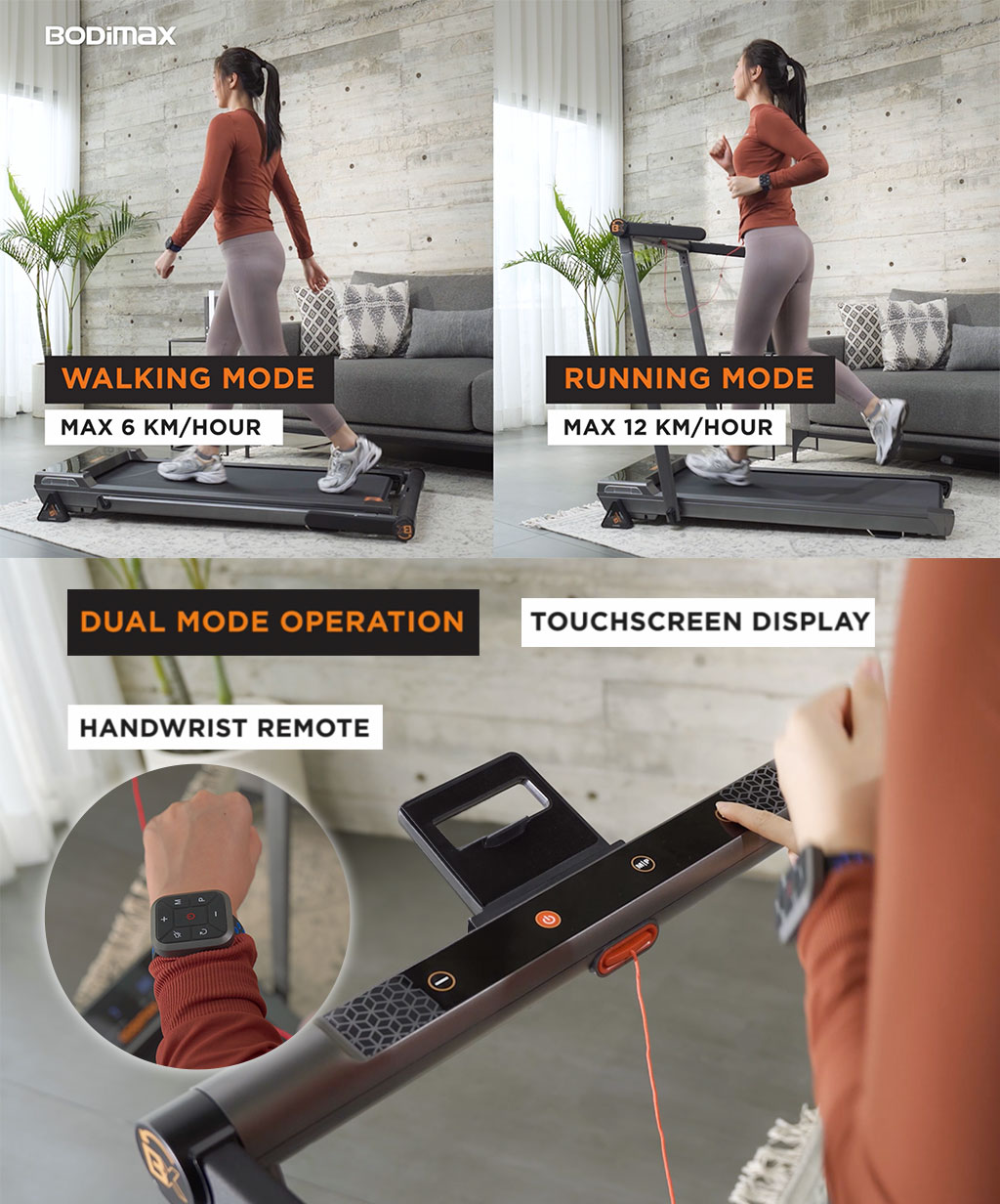 Jual BODIMAX DUAL PAD / Treadmill Dual Pad with Incline | Shopee Indonesia