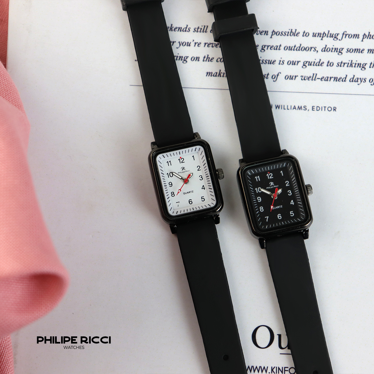 Jual PhiLipe Ricci Jam Tangan Wanita Kecil Original Analog Strap Tali ...