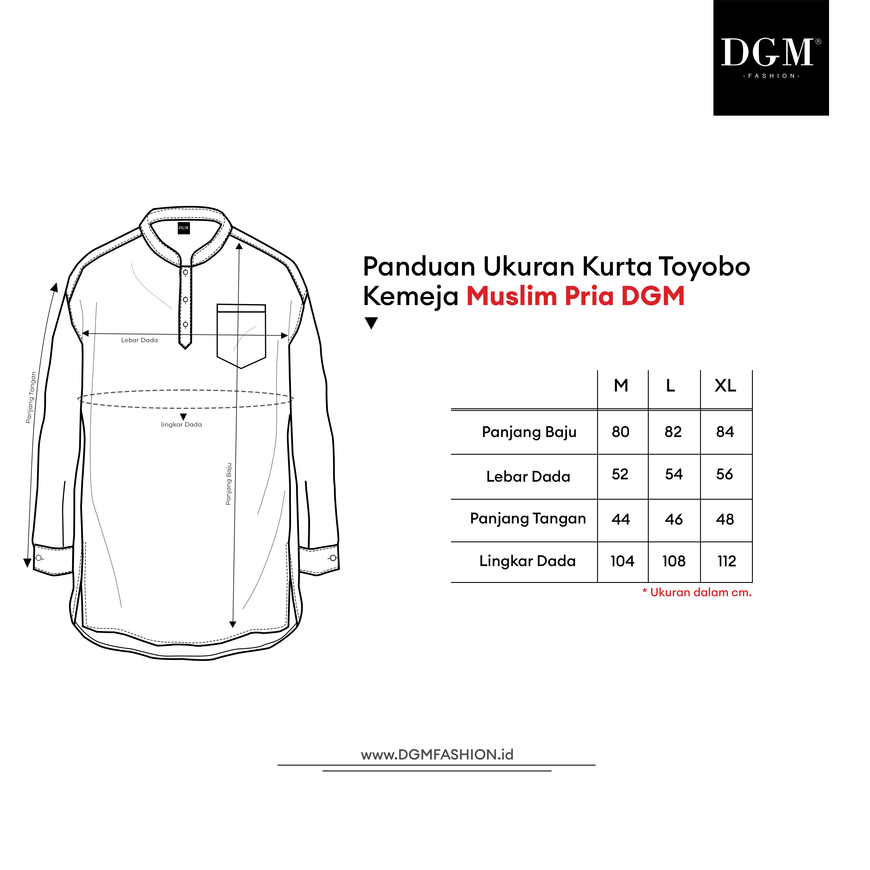 Jual DGM Baju Koko Pria Toyobo Lengan 3/4 Polos Premium Merah