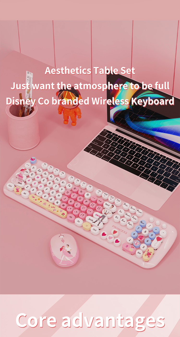 Jual MOFii Keyboard Wireless Dan Mouse Wireless Set 2.4G Disney Design ...