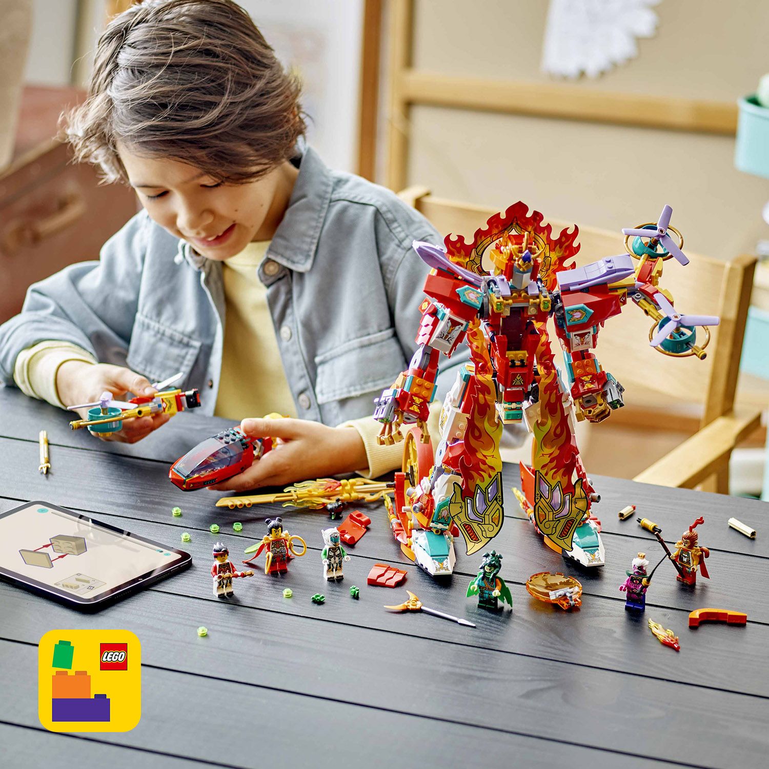 Jual LEGO Monkie Kid 80057 Nezha's Ring of Fire Mech (1163 Pieces ...