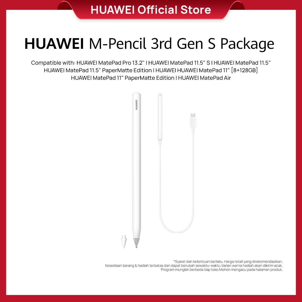 Jual HUAWEI M-Pencil 3rd Gen S Package | Shopee Indonesia