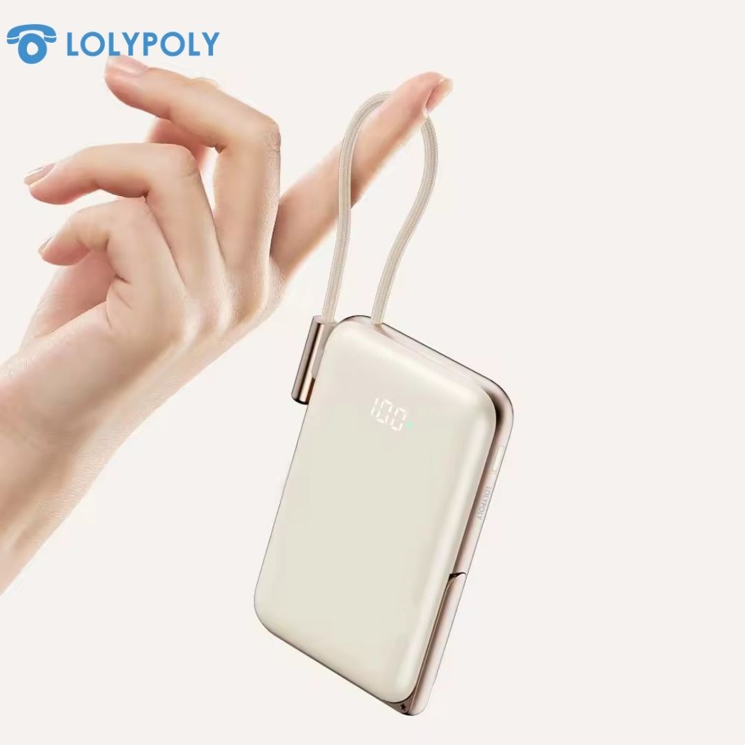 Jual LOLYPOLY Magnetic Wireless Powerbank 10000 mAh 15W Wireless Fast ...