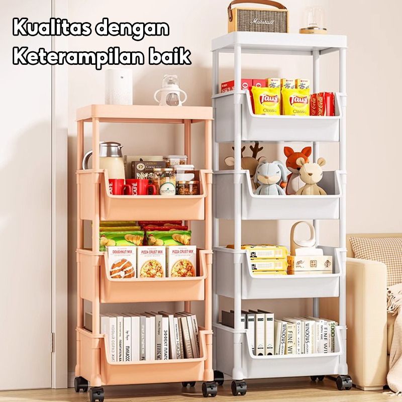 Jual YooWoo Rak Dorong Serbaguna / Rak Dapur Plastik / Rak Buku / Rak ...