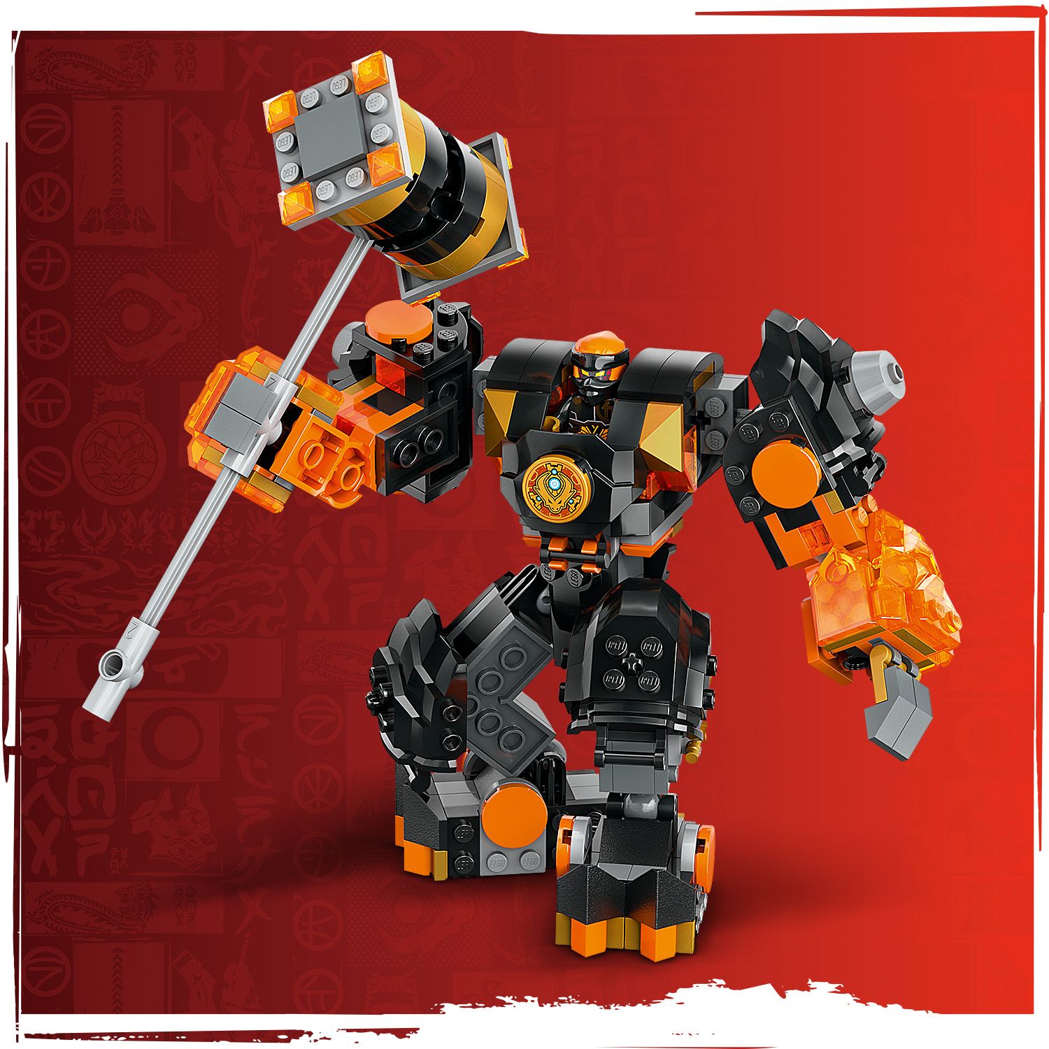 LEGO NINJAGO 71806 Cole’s Elemental Earth Mech Toy (235 Pieces) Ninja Toys  (7 Tahun+) Mainan Balok (7 Tahun+)