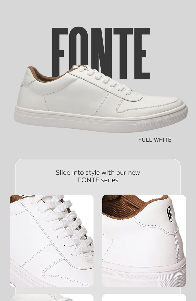 Jual Footstep Footwear Sepatu pria Sneakers Fonte Full White Original ...