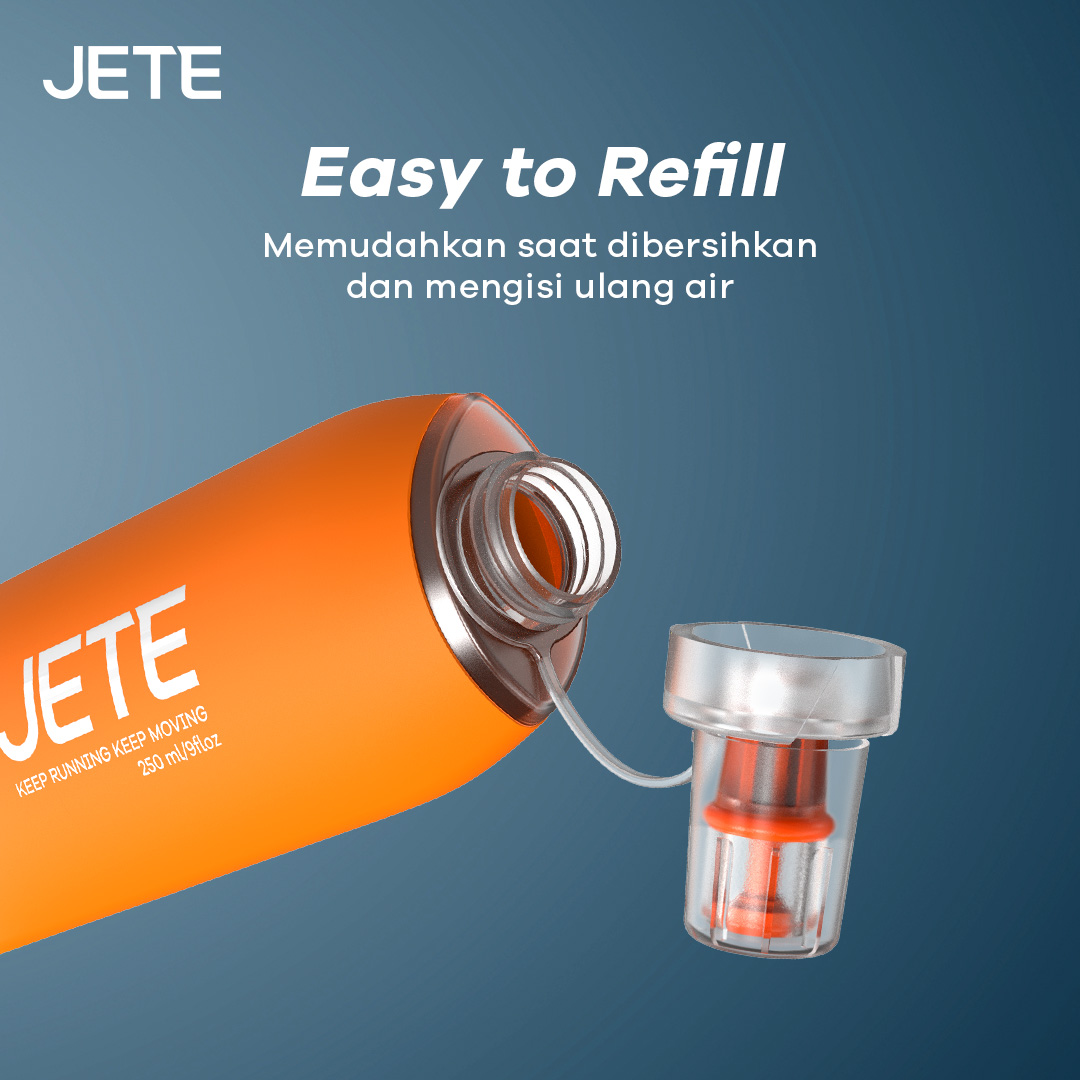 Jual JETE Soft Flask Run 250ml - 500ml Botol Minum Lipat Lari BPA Free ...
