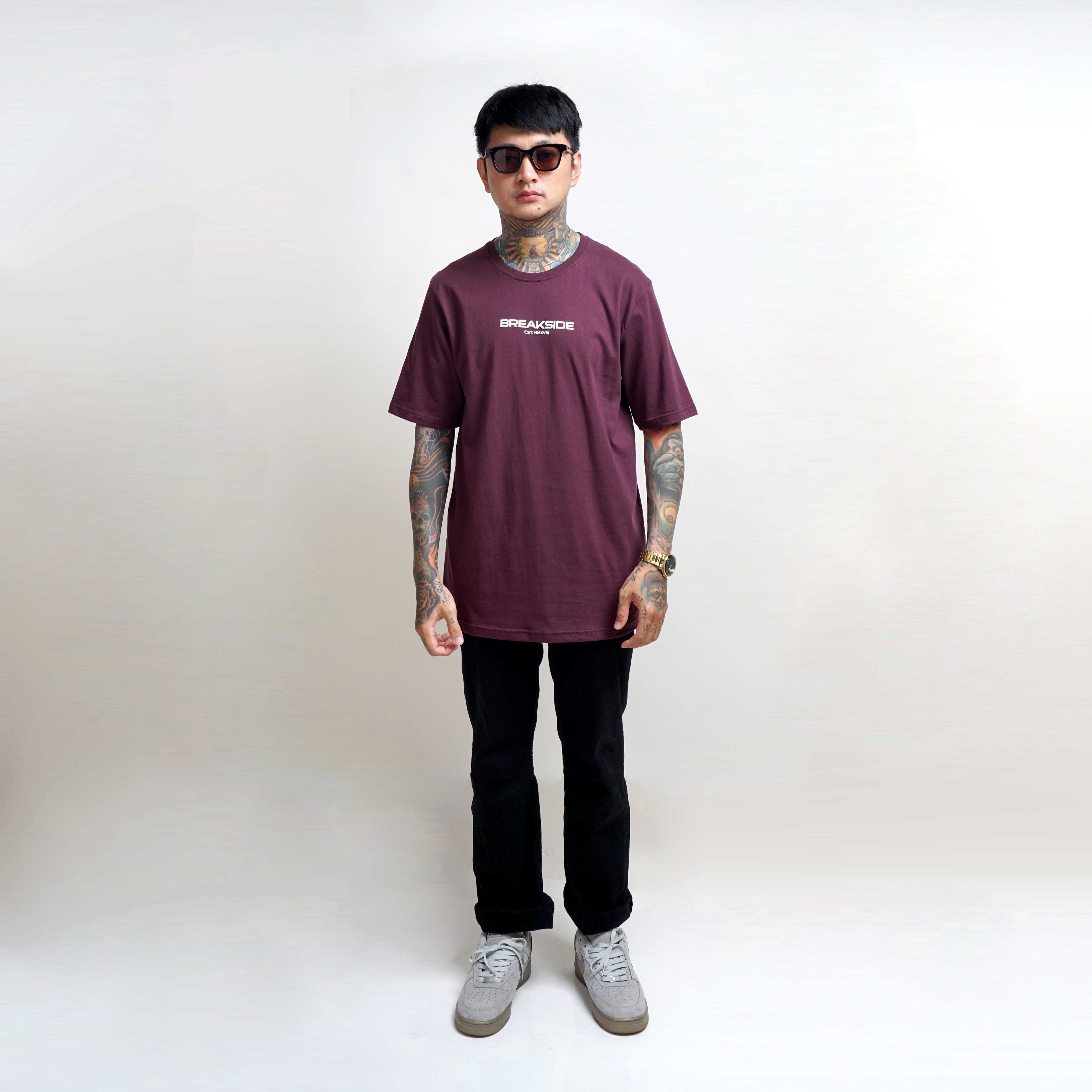 Jual Breakside T-shirt Magic - Burgundy Kaos Pria | Shopee Indonesia