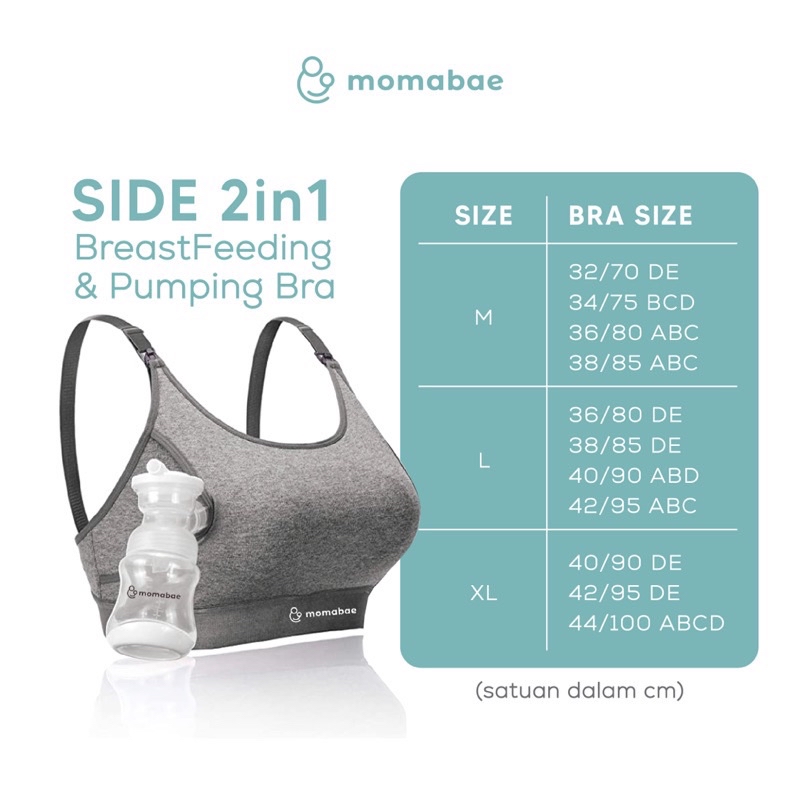 Jual MOMABAE - Side 2 in 1 Bra Menyusui | Pumping Bra & Nursing Bra ...