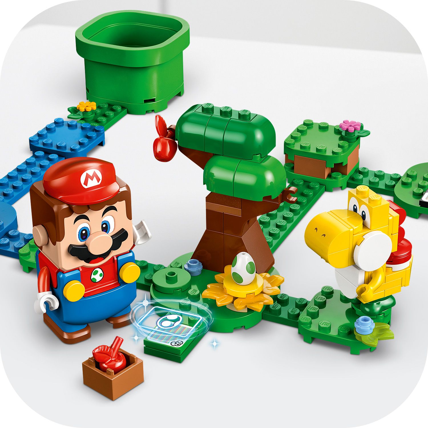 Jual LEGO Super Mario 71428 Yoshis' Egg-cellent Forest Expansion Set ...