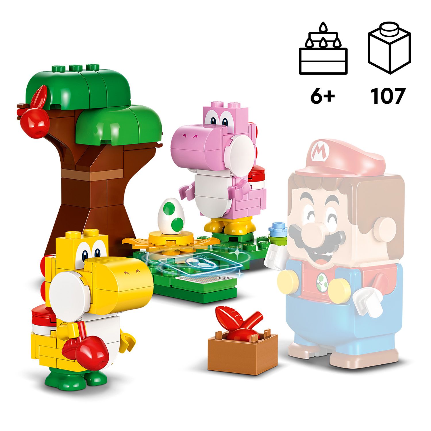 Jual LEGO Super Mario 71428 Yoshis' Egg-cellent Forest Expansion Set ...