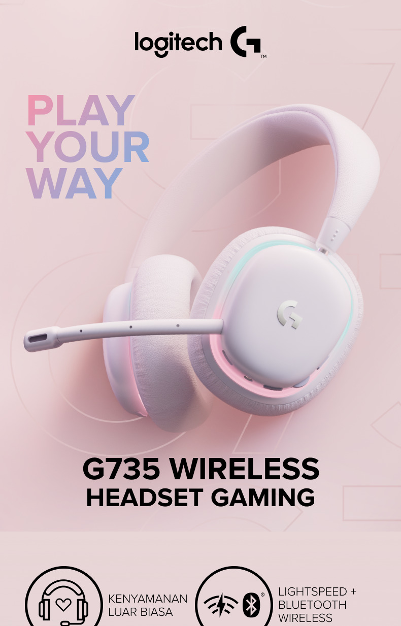 Jual Logitech G735 LIGHTSPEED Headset Gaming Wireless Bluetooth ...