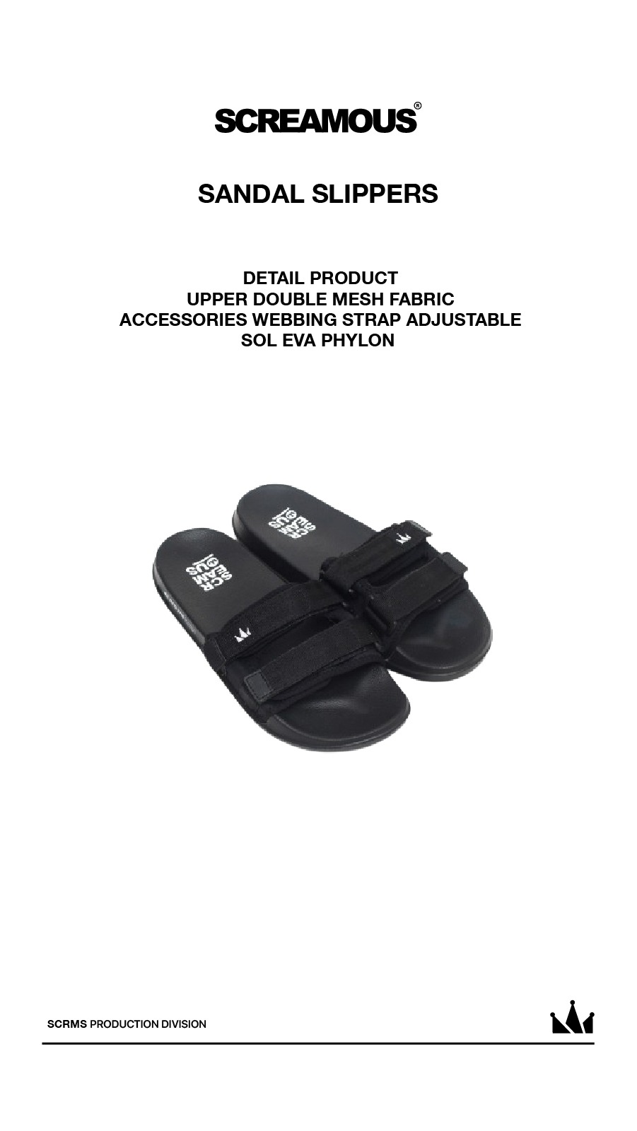 Jual Screamous Slippers Sandals TERRY BLACK | Shopee Indonesia