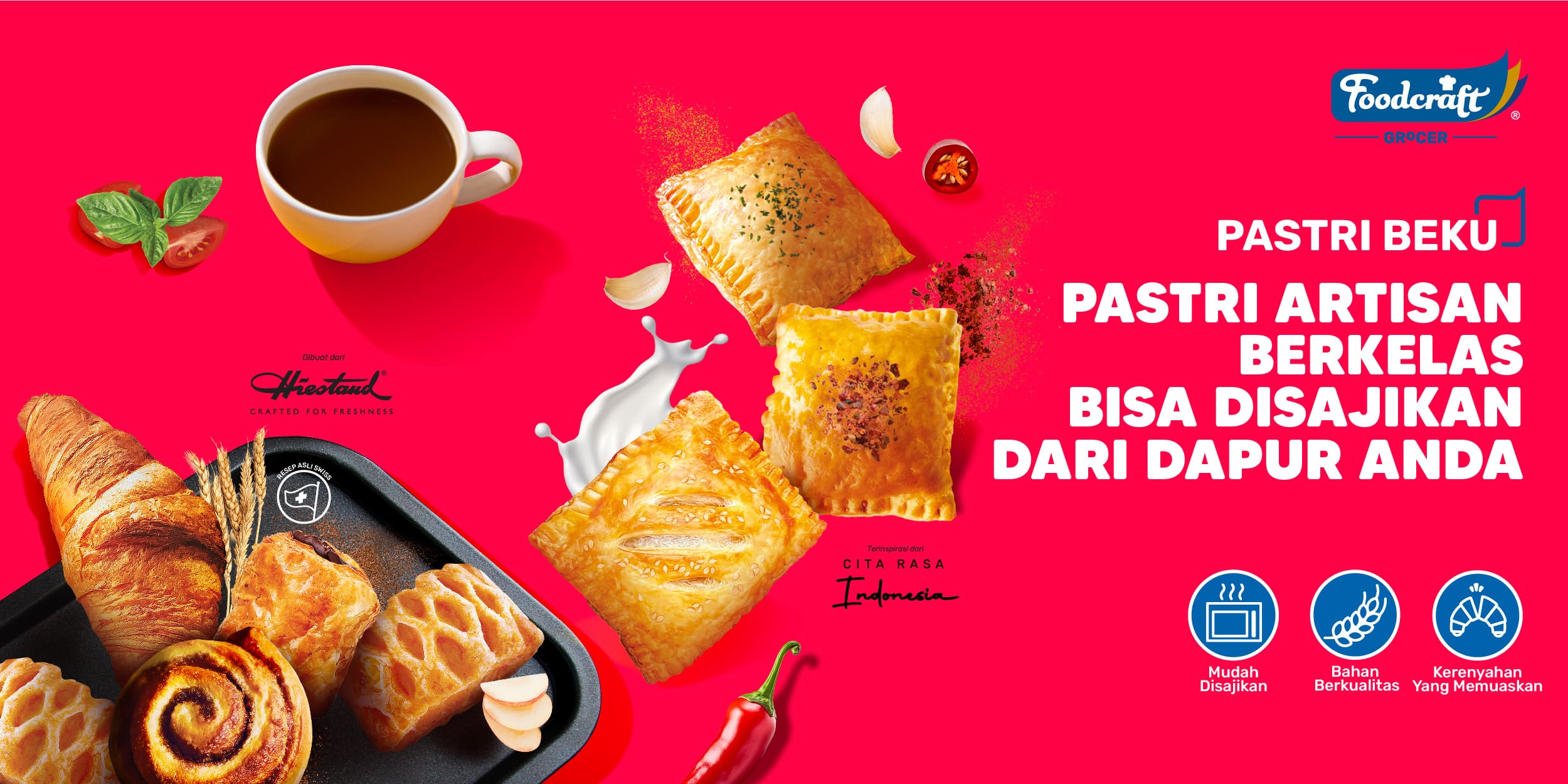 Jual Disc Up to 70% (EXP 16JAN2026) Foodcraft Pastry Instant Mix Local ...