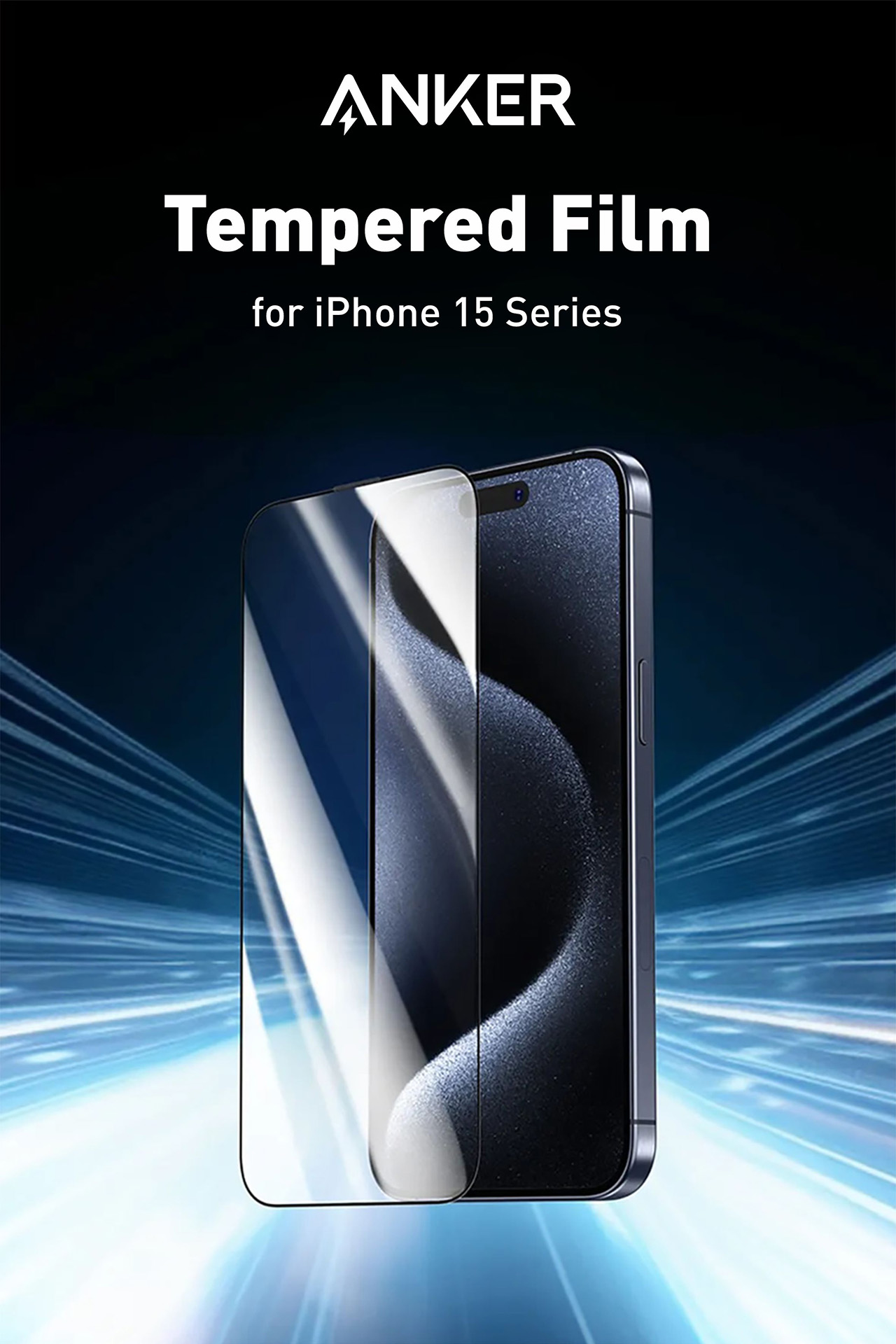 Jual Tempered Glass Anker For iPhone 15 Screen Protector - A72C8 ...