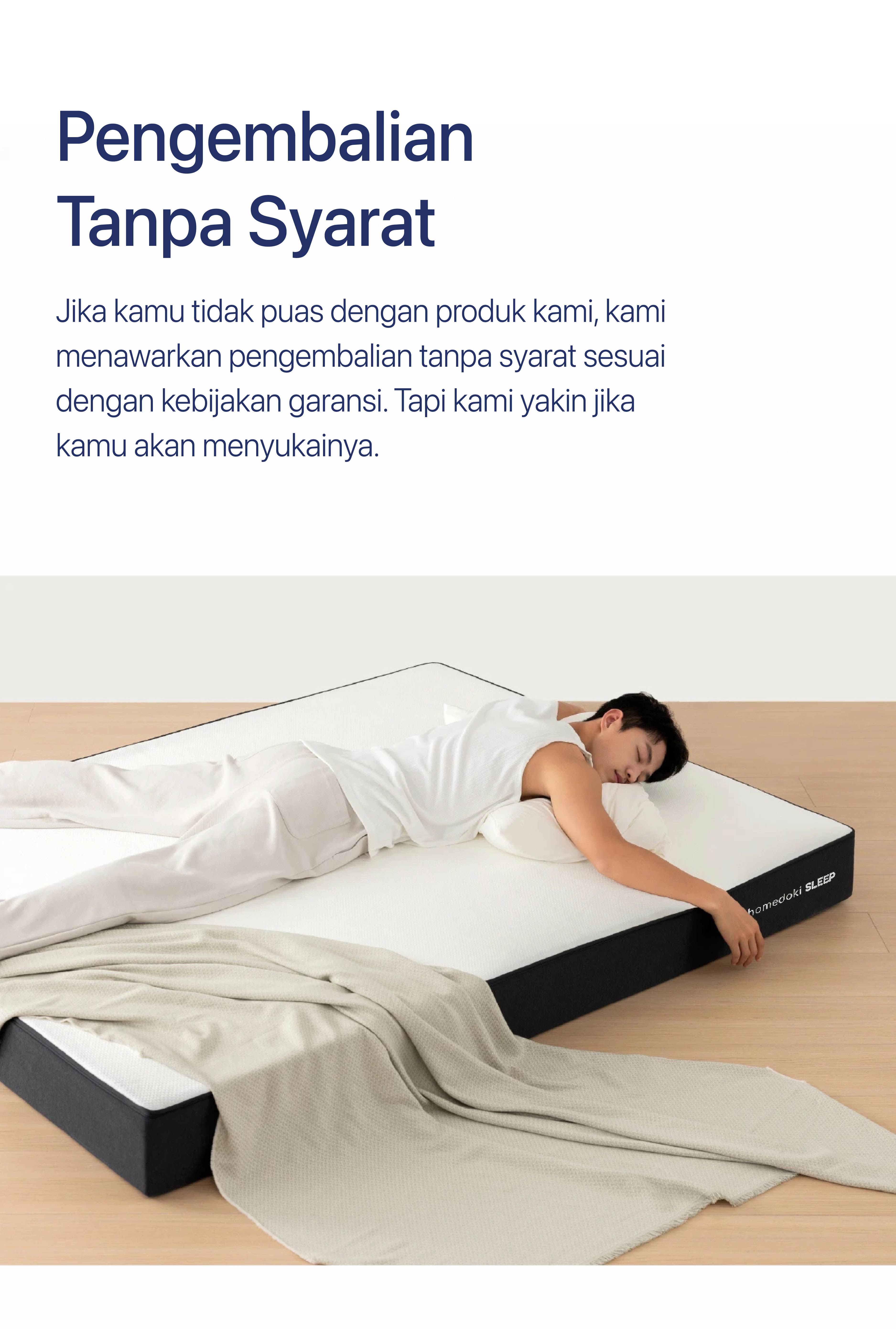 Kasur Spring Bed Tebal 21cm Empuk & Nyaman Free Bantal
