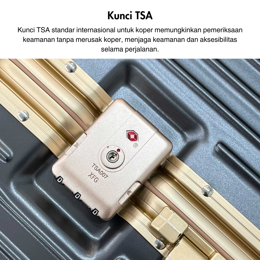 Jual Roaming Koper Cantik List Gold Kabin & Bagasi T088 | Shopee Indonesia