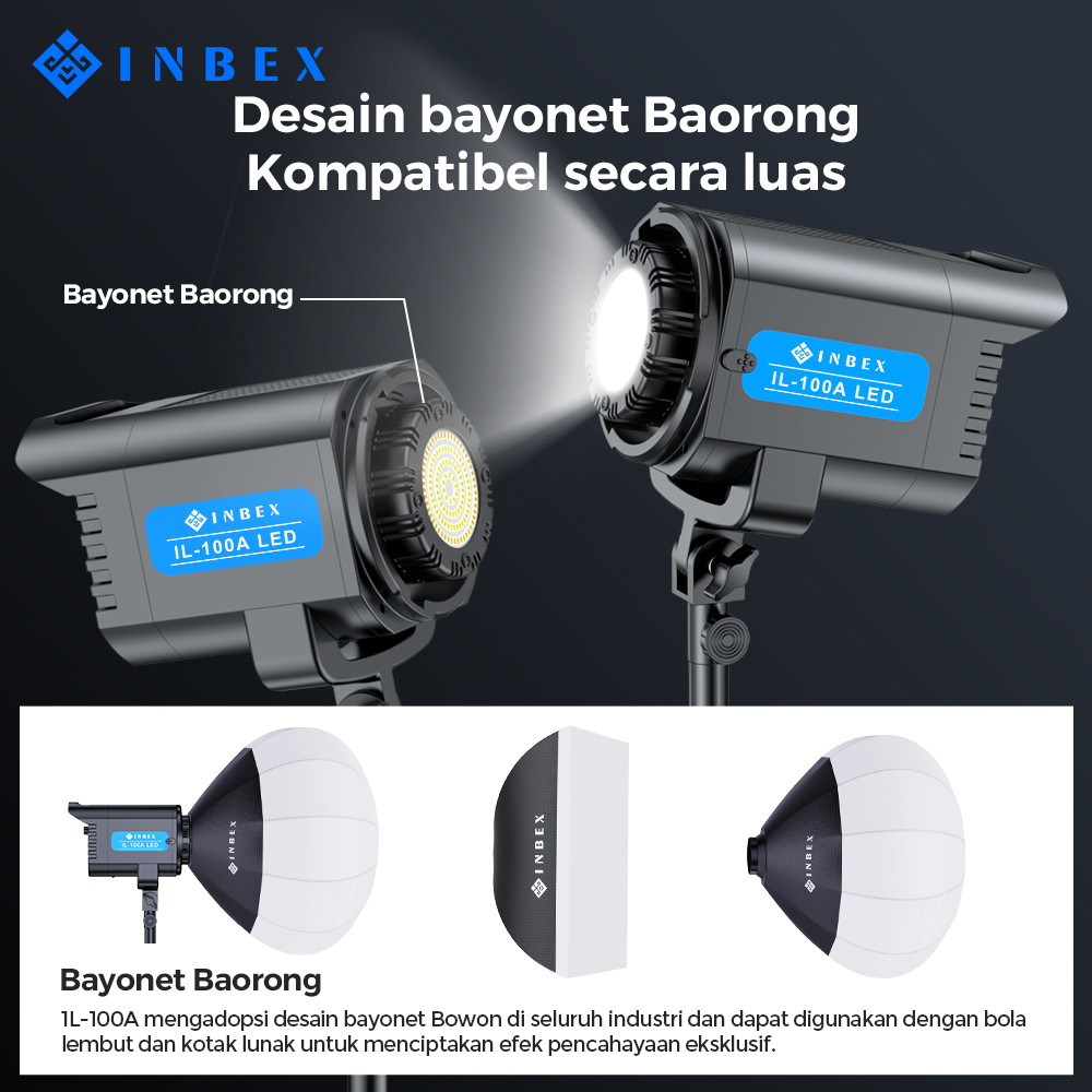 Jual [k] INBEX IL-100S Softbox Lampu live Kit/ RGB Ring Light Kit Video ...