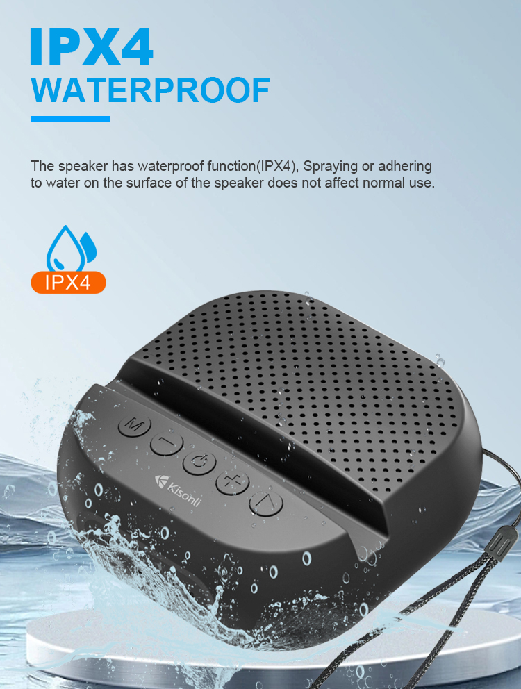 Jual KISONLI Speaker Bluetooth T5 Mini Anti Air IPX4 With Holder Stand ...
