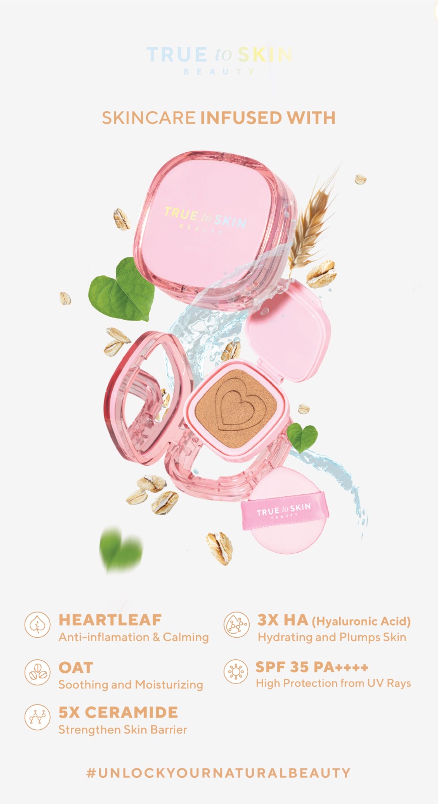 Jual REFILL CUSHION - True to Skin Skinlike Porefecting Cushion SPF 35 ...