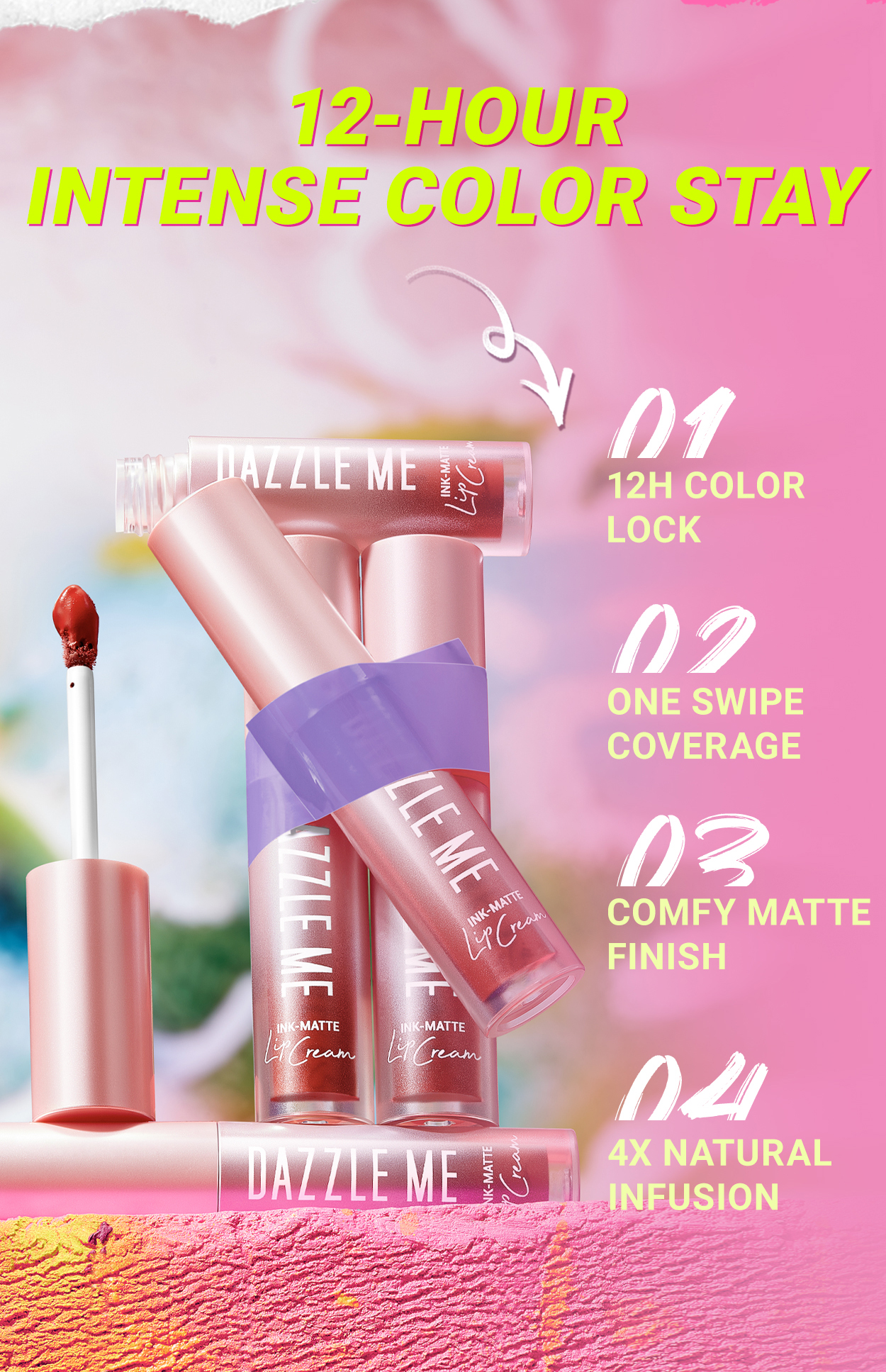 Jual [BUY 1GET 1] DAZZLE ME Ink-Credible Matte Bundle Ink Matte Lip ...