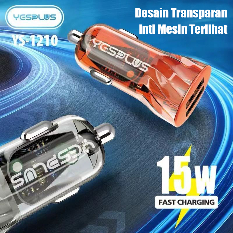 Jual New Transparent Car Charging YESPLUS YS-1210 Charging Saver Dual ...