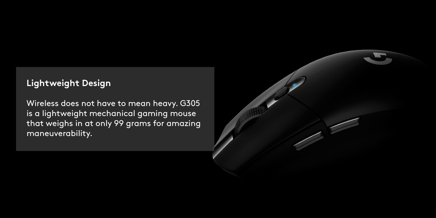 Jual Logitech G305 Lightspeed Mouse Gaming Wireless Sensor 12K DPI ...