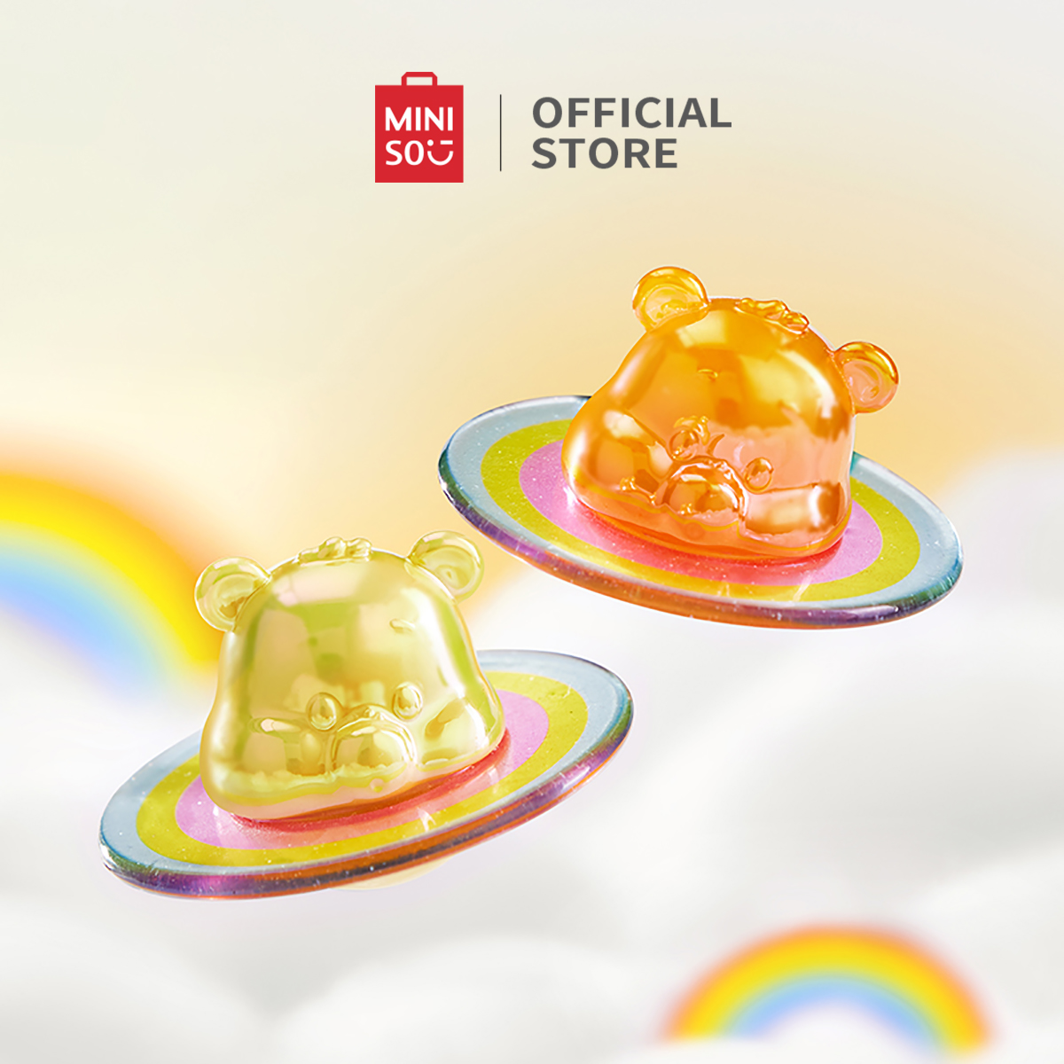 Jual Miniso x Care Bears Collection Figur Mini Ornamen Lucu Grain ...
