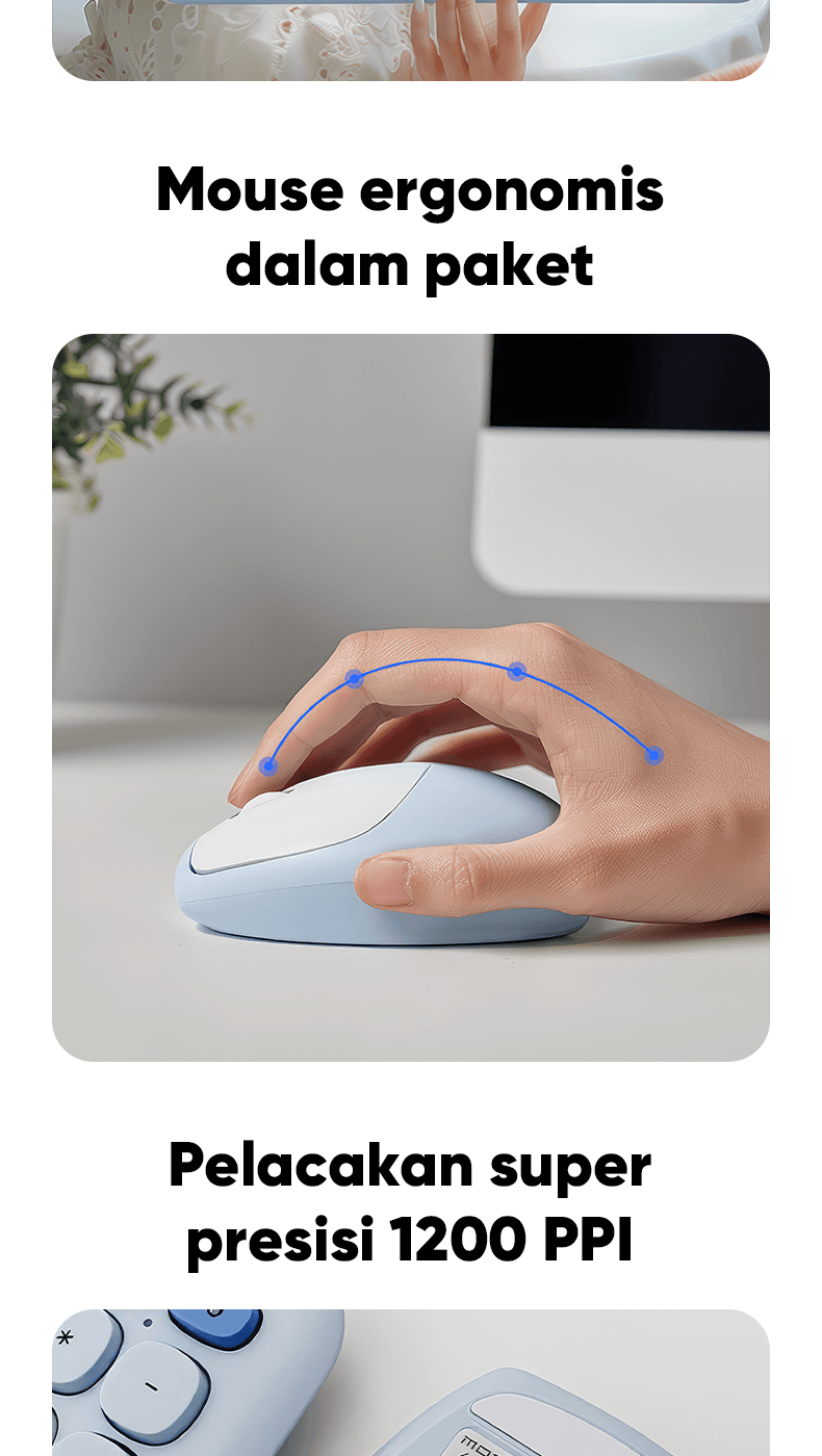 Jual MOFii Keyboard Mouse Set 2.4G Wireless 666 Pro | Shopee Indonesia