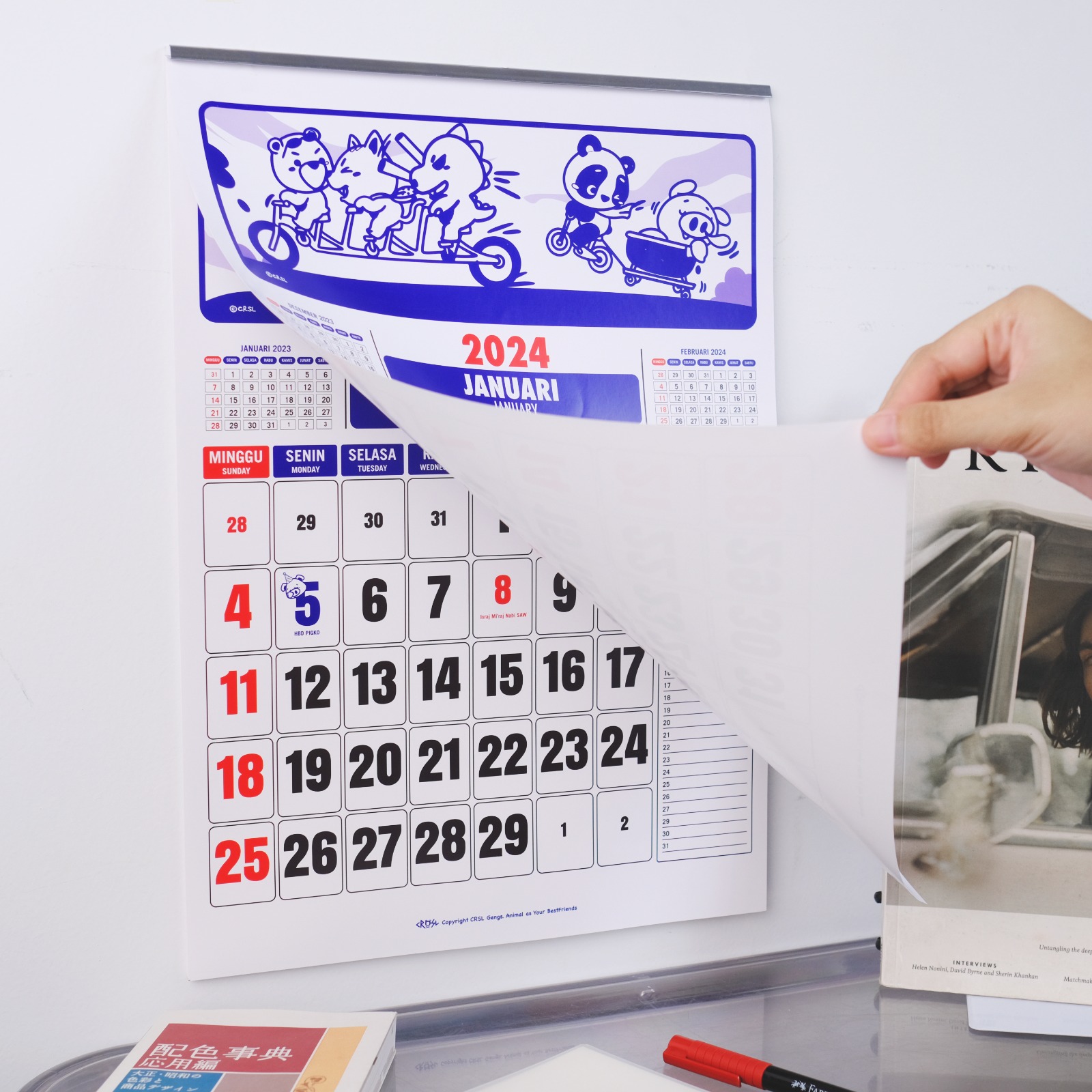 Jual CRSL Calendar 2024 I Kalender I Kalender Dinding I Timetable ...
