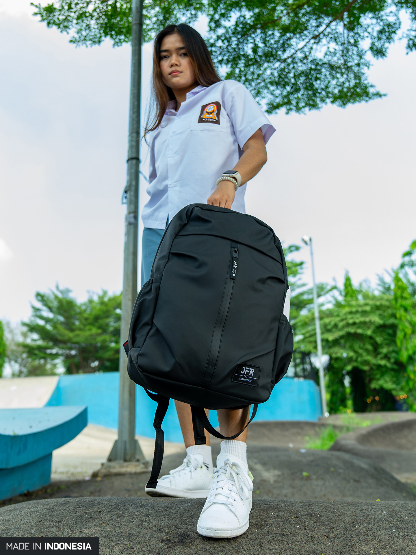 Jual JFR Fold Backpack - Ransel Bahan Polyester JBAG19 | Shopee Indonesia