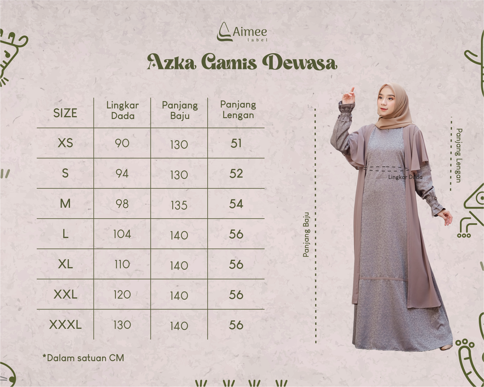 Jual [READY STOCK] Aimee Label - Sarimbit Keluarga AZKA Family (Hershey ...