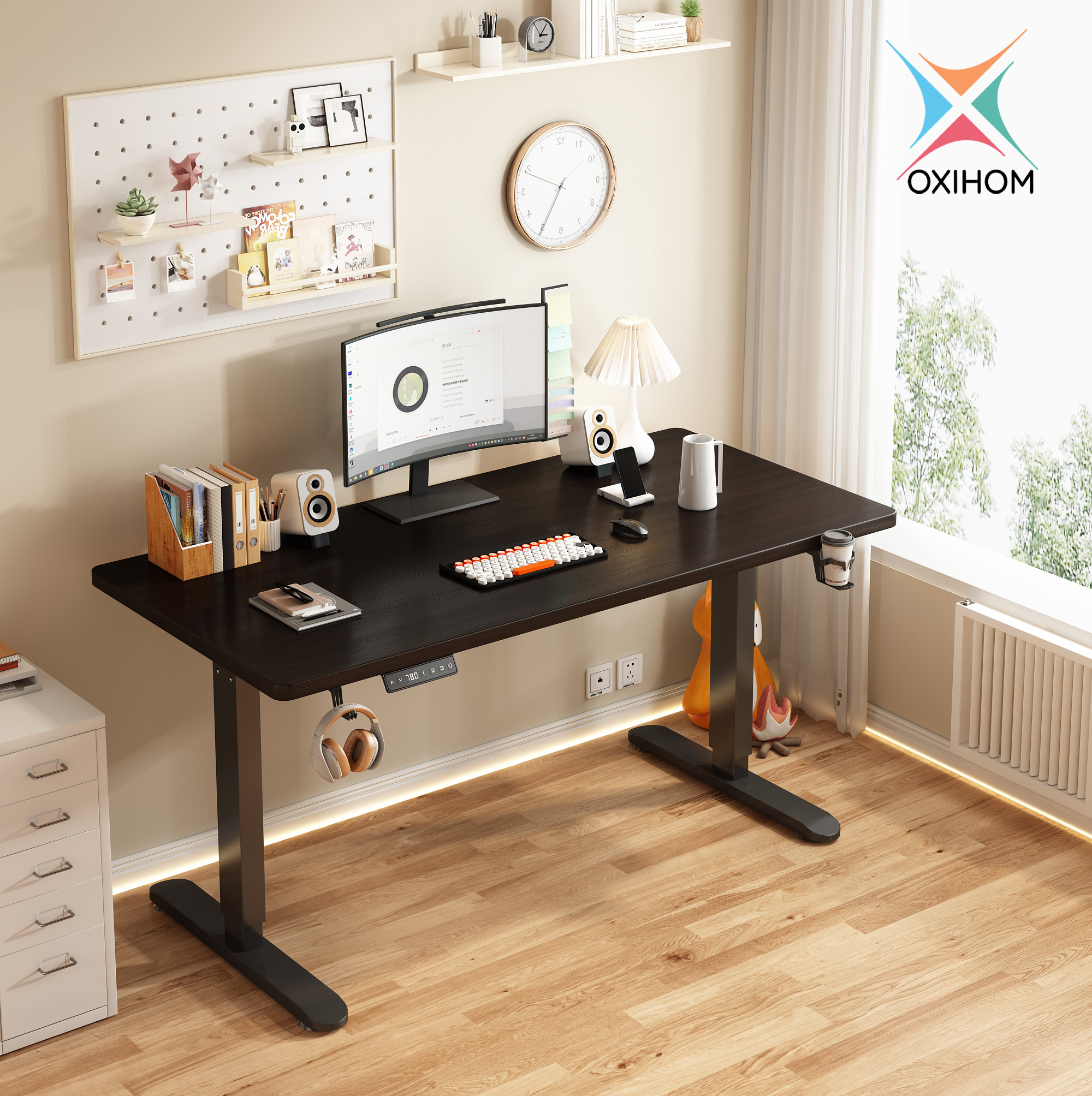 Jual Oxihom Meja Gaming Meja Computer Meja Naik Turun Meja Hidrolik ...