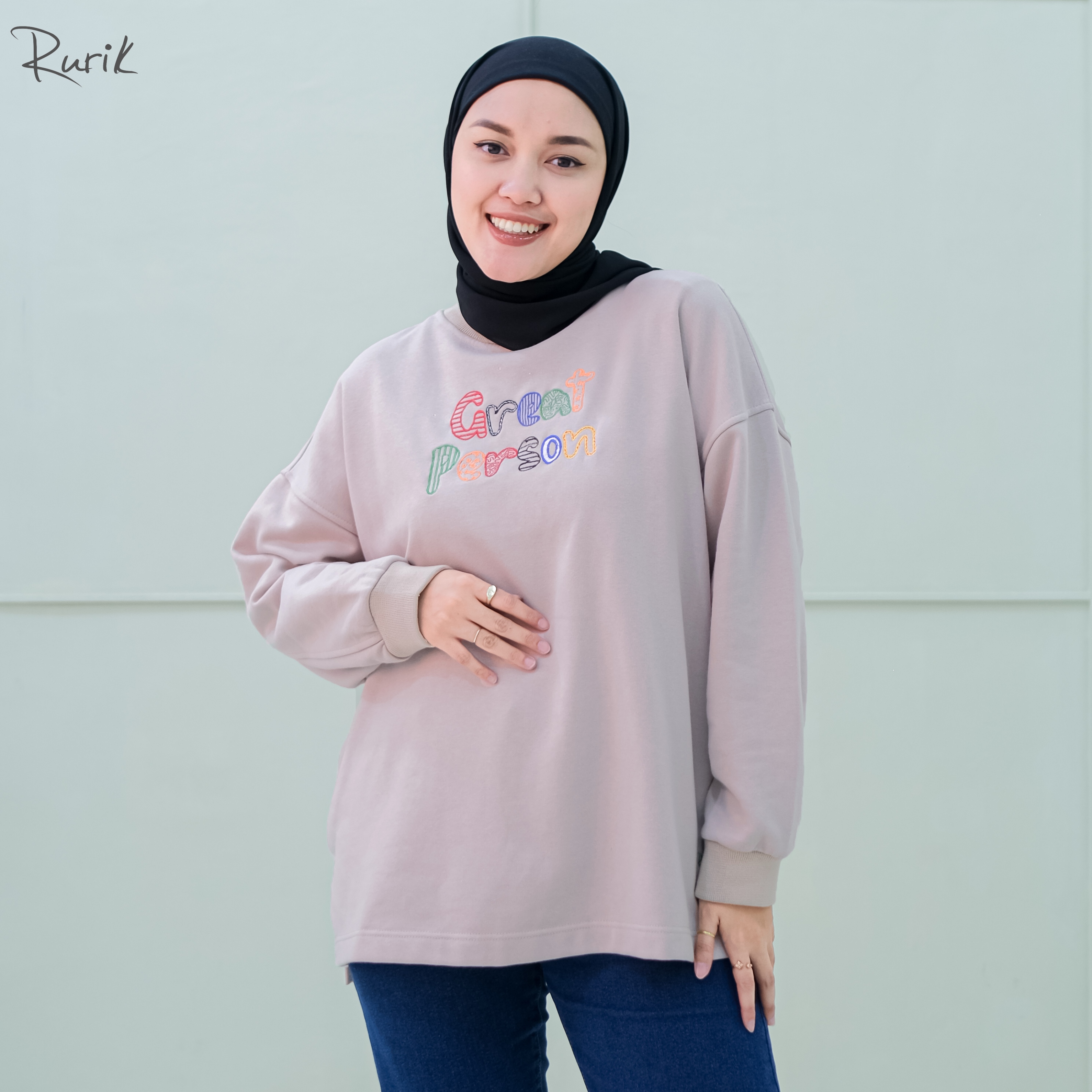 Jual Rurik Sweater Oversize unisex Yora Crewneck | Shopee Indonesia
