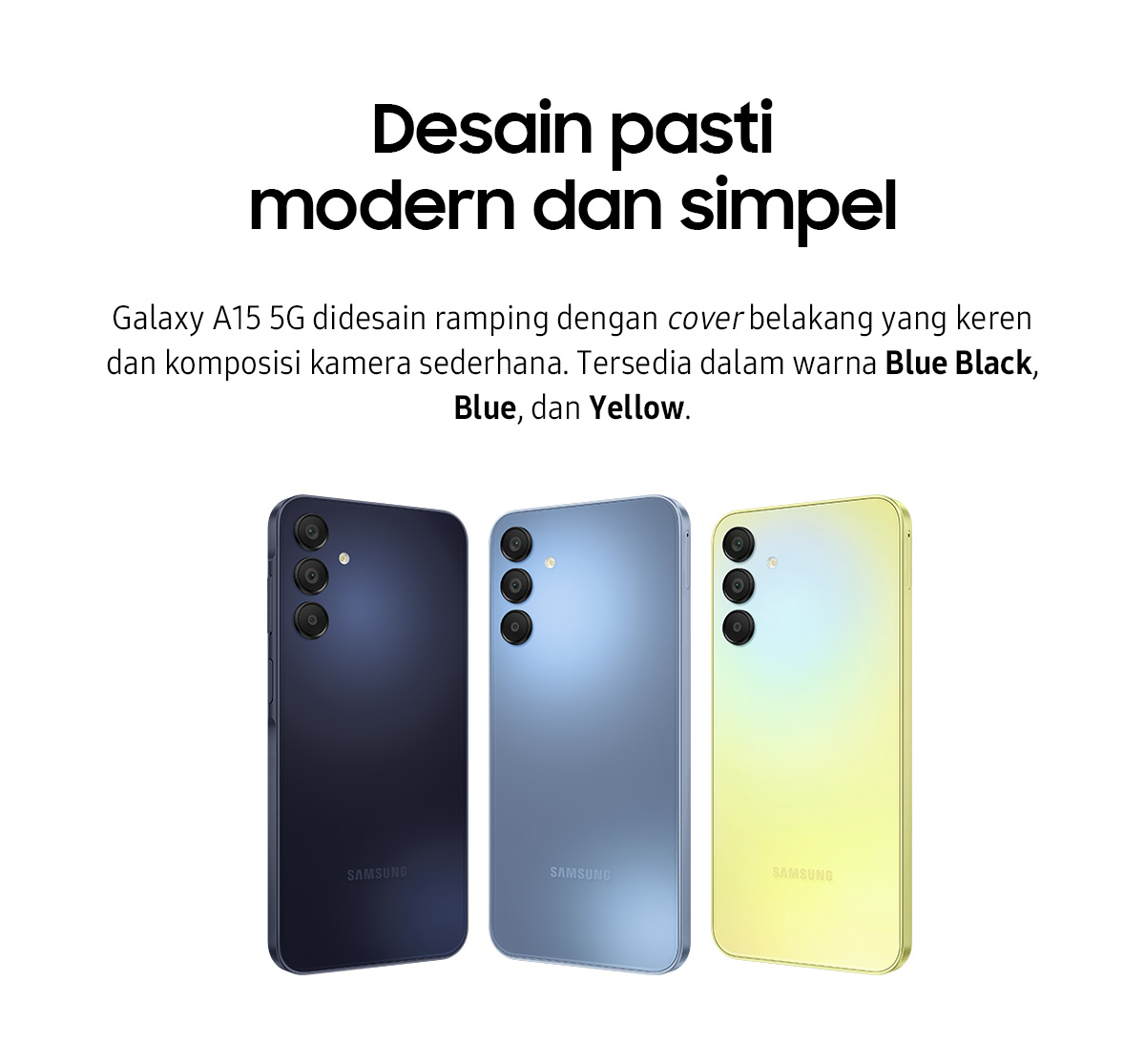 Jual Samsung Galaxy A15 5G 8/256GB - Yellow | Shopee Indonesia