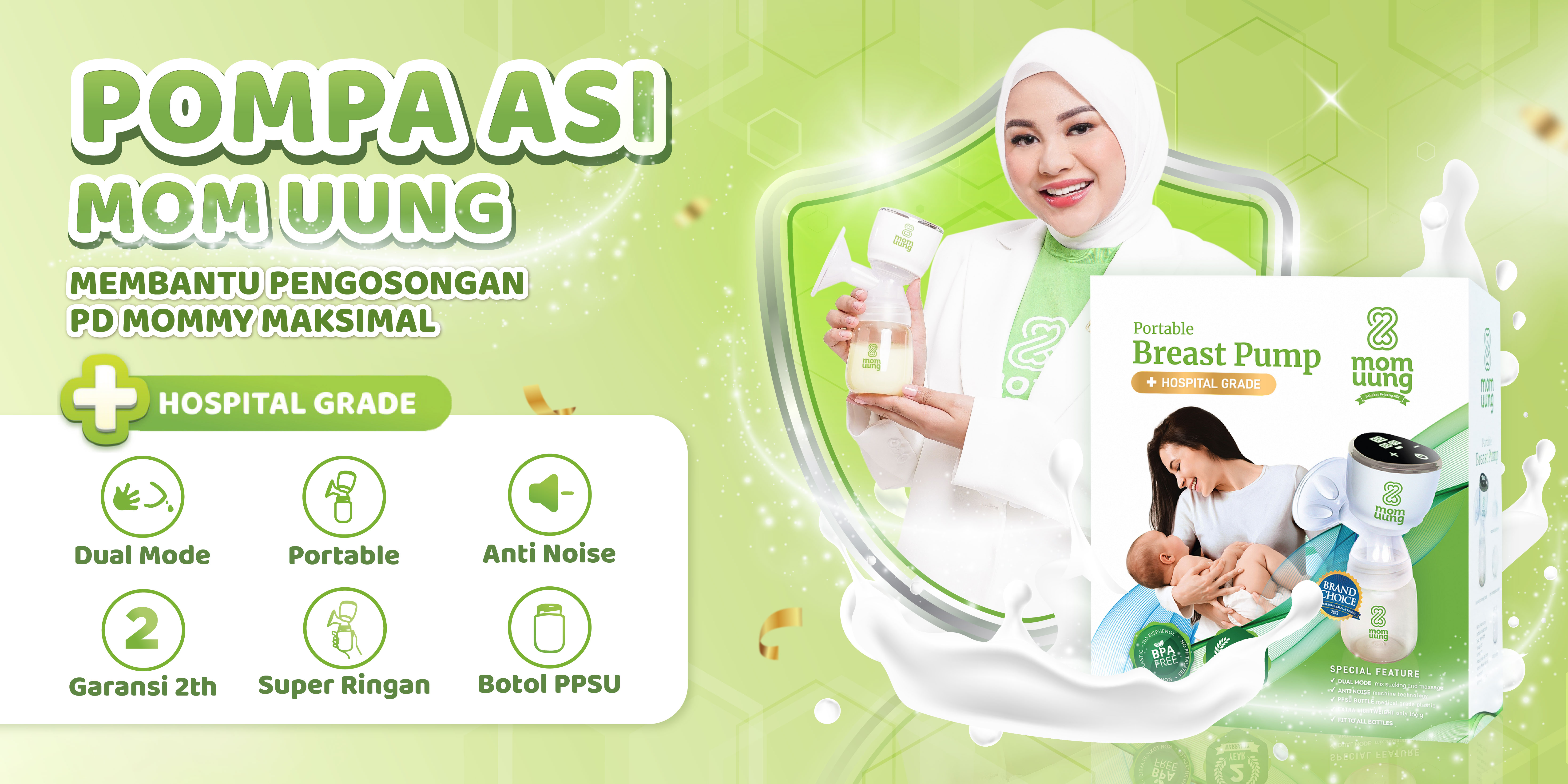Jual [ROAD TO 8.8] BUY 1 GET 4 - Mom Uung Pompa ASI Portable M1 Pro ...