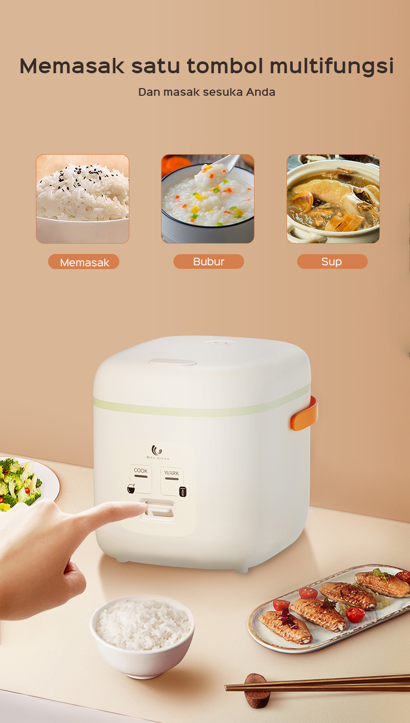 Jual HAN RIVER Rice Cooker HRRC04 magic com mini /Portable/Travel ...