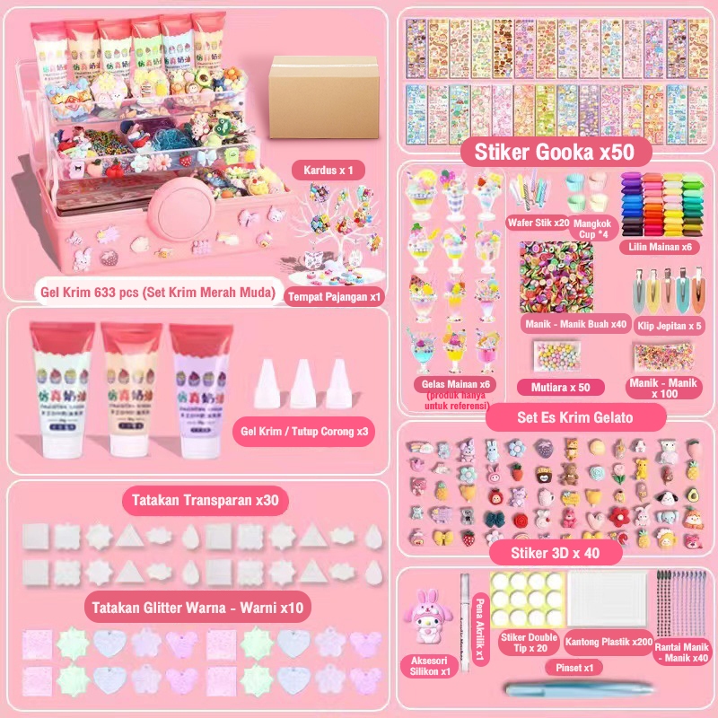 Jual Tatajoy Guka Set DIY ES krim DIY diy Guka DIY Keychain Guka Set ...