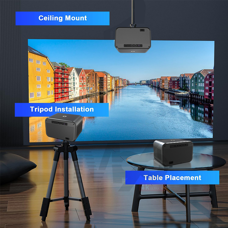 Jual Tripsky T300 Airplay Proyektor 180ANSI Lumens Projector Smart Home ...