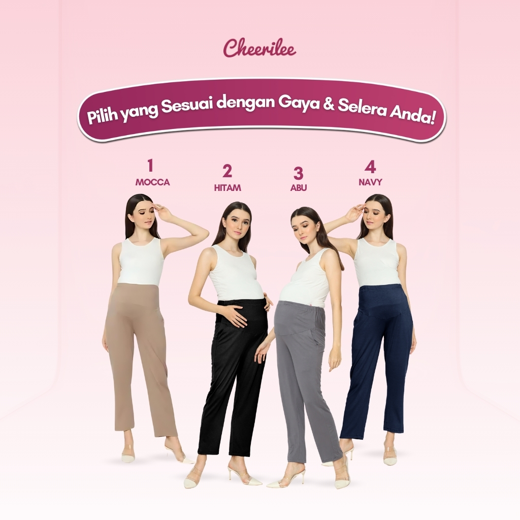 Jual Cheerilee Celana Ibu Hamil Spandex Rayon Premium Panjang Kekinian ...