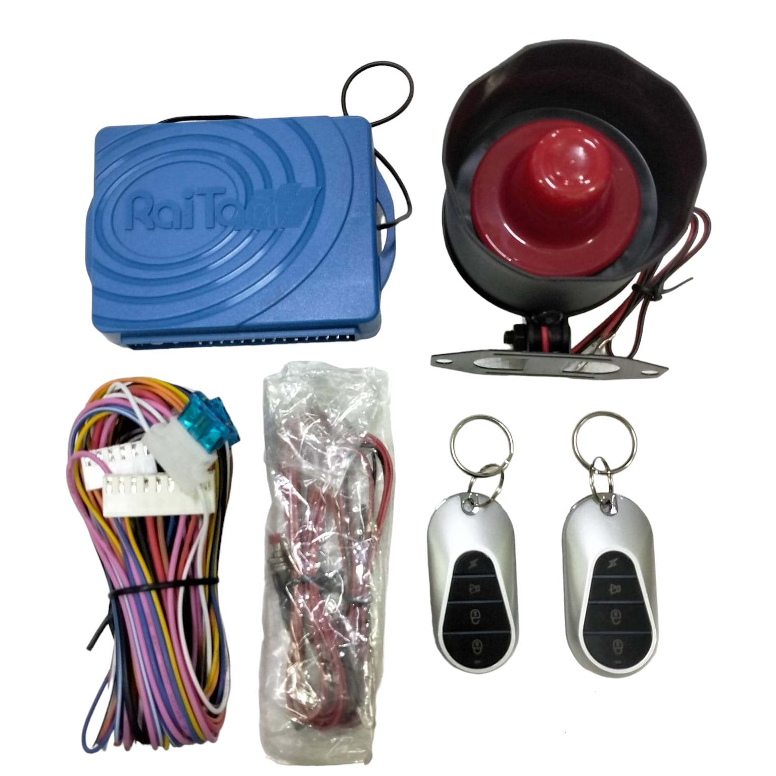 Jual Raiton Alarm Mobil 1 Set Remot Non Sliding Anti Maling XD-07 ...